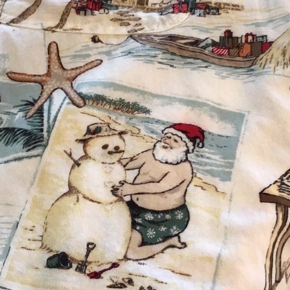 “Santa on Vacation”, long sleeve, by Clearwater Outfitters. - Picture 4 of 5